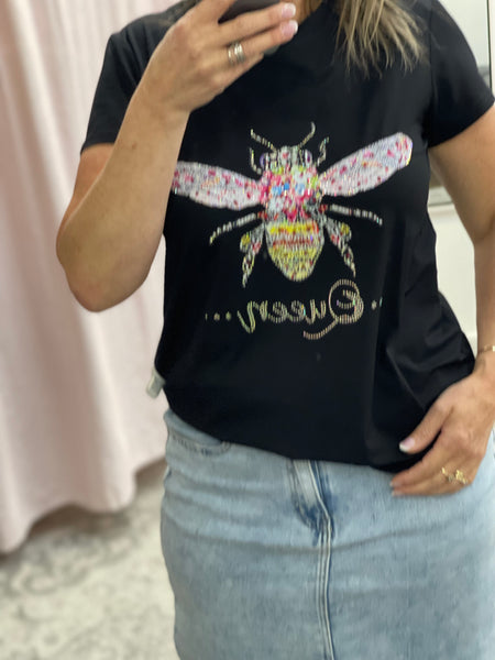 Queen Bee Tee - Black