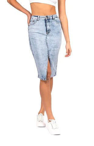 Wakee Denim Skirt - Light Denim