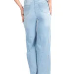Wakee Wide Leg Light Blue Denim Jeans