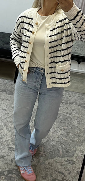 Chunky Stripped Cardi