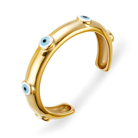 Evil-Eye Cuff Bangle
