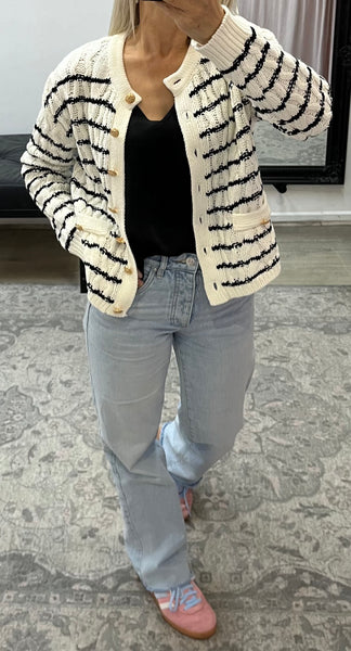 Chunky Stripped Cardi