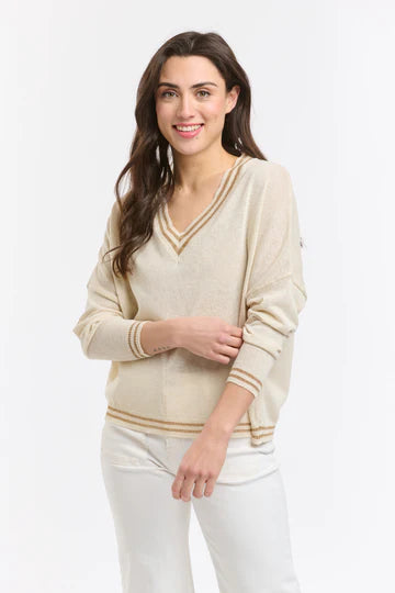 Lurex College Knit - Beige
