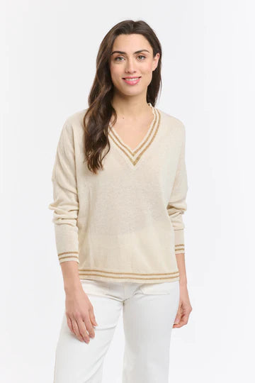 Lurex College Knit - Beige